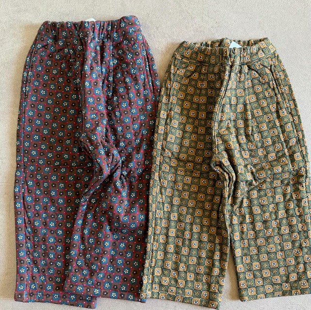 [andpal] flower quilted pants / 2col
