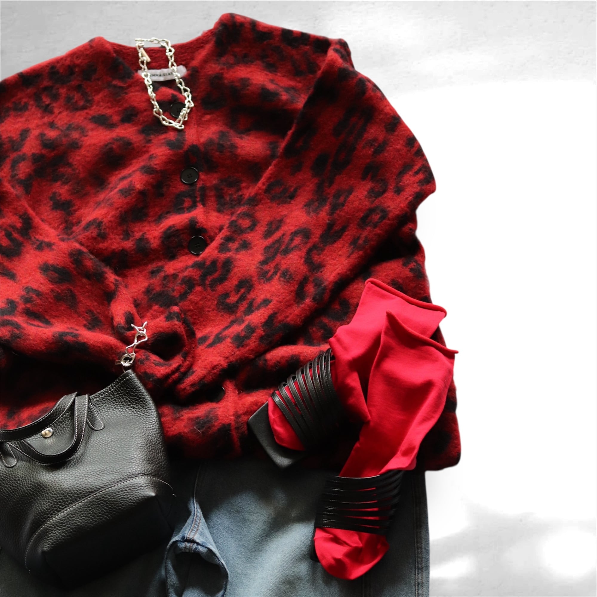 EMMACULATE レオパード柄ニットカーディガン 2253K-52371 | セレクト