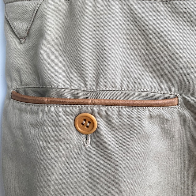 Gucci グッチ オールドグッチ ミリタリーチノパン 70s イタリア製 スリータック ヴィンテージ古着 画像9