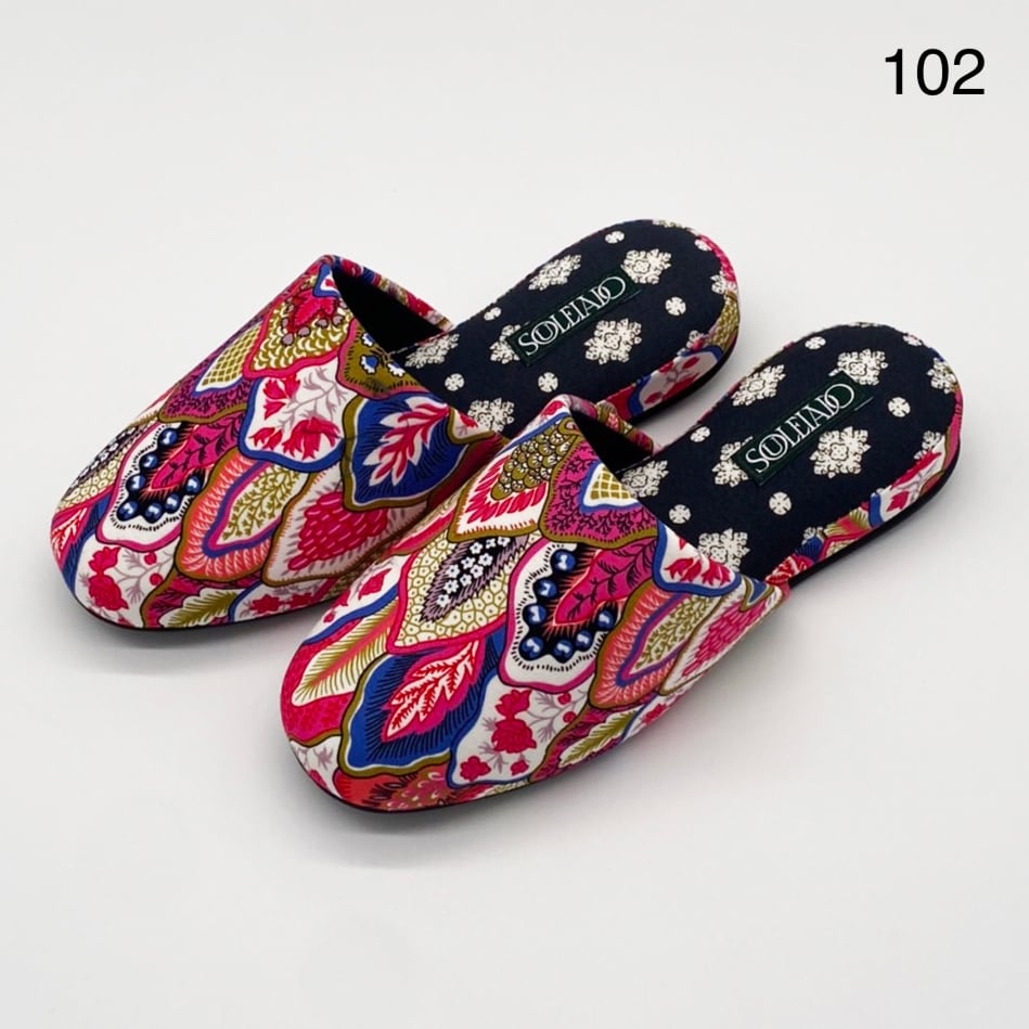 Mサイズ 【ヨーロッパ（FRANCE PROVENCE）】フランス更紗スリッパ