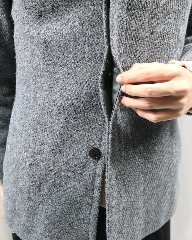 【00s A.P.C.】fly front wool jacket