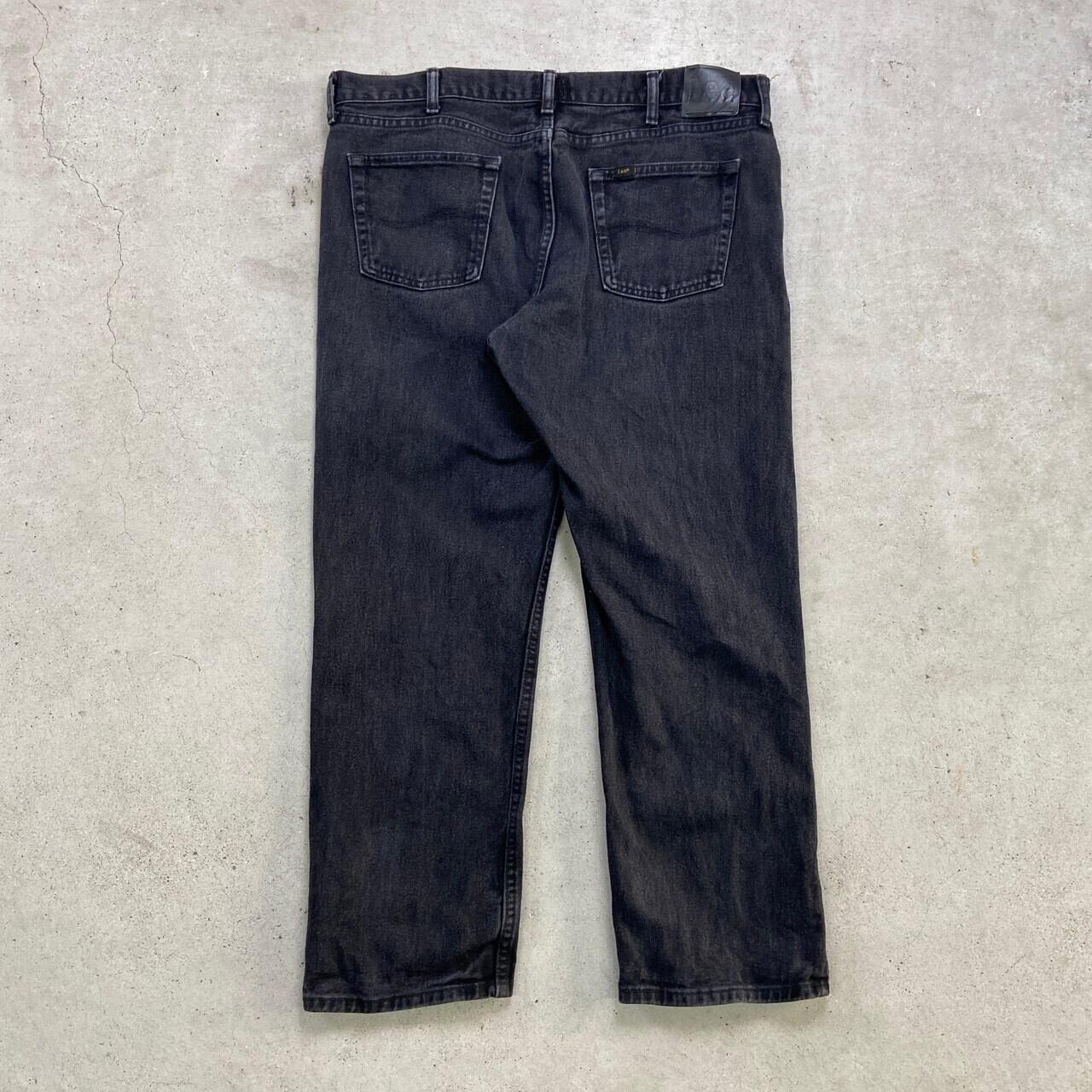 00年代 Lee リー ブラックデニムパンツ REGULAR FIT メンズW40 古着