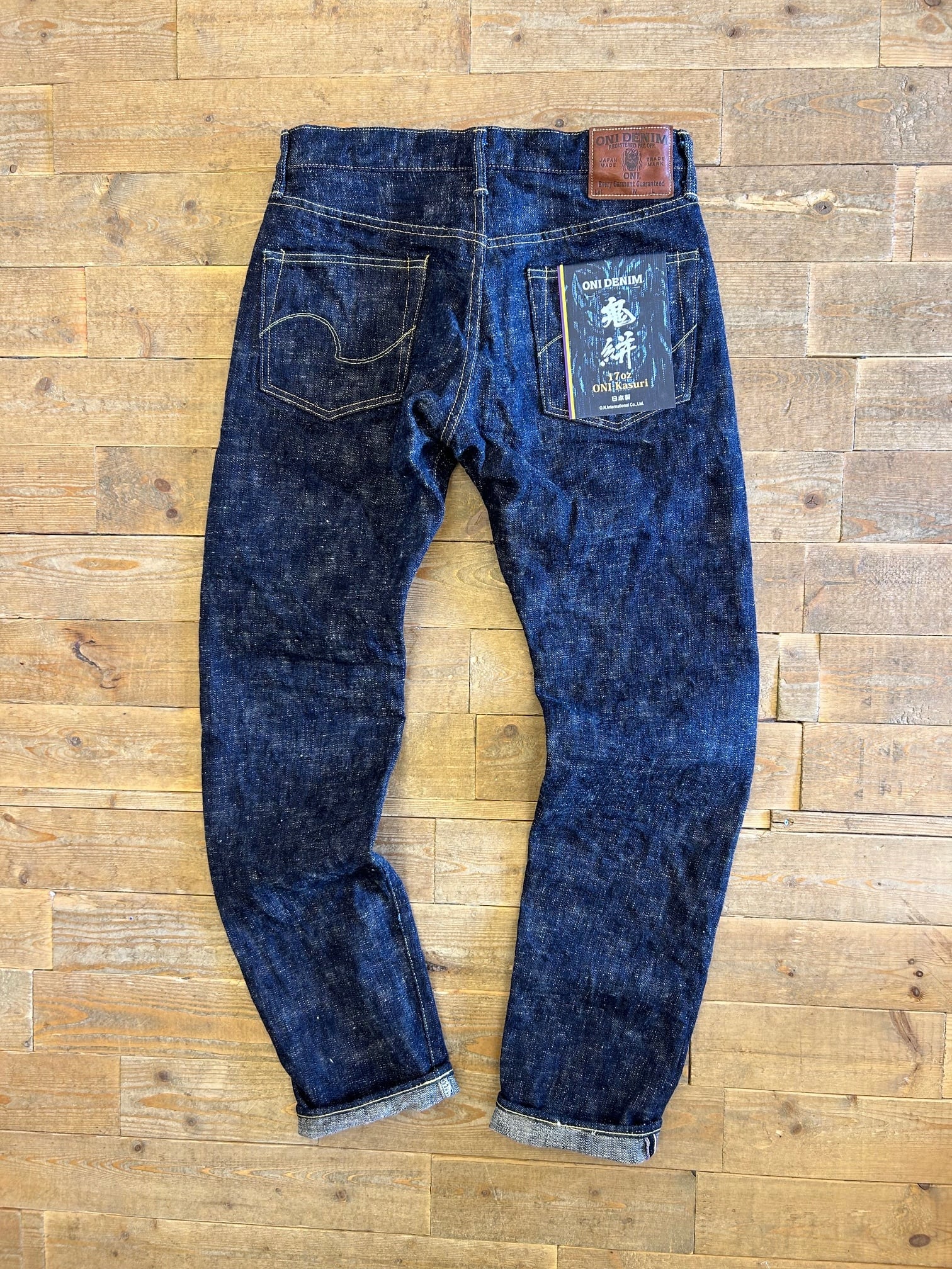 ONI DENIM(鬼デニム)17oz Kasuri Denim-レギュラーストレート- ONI