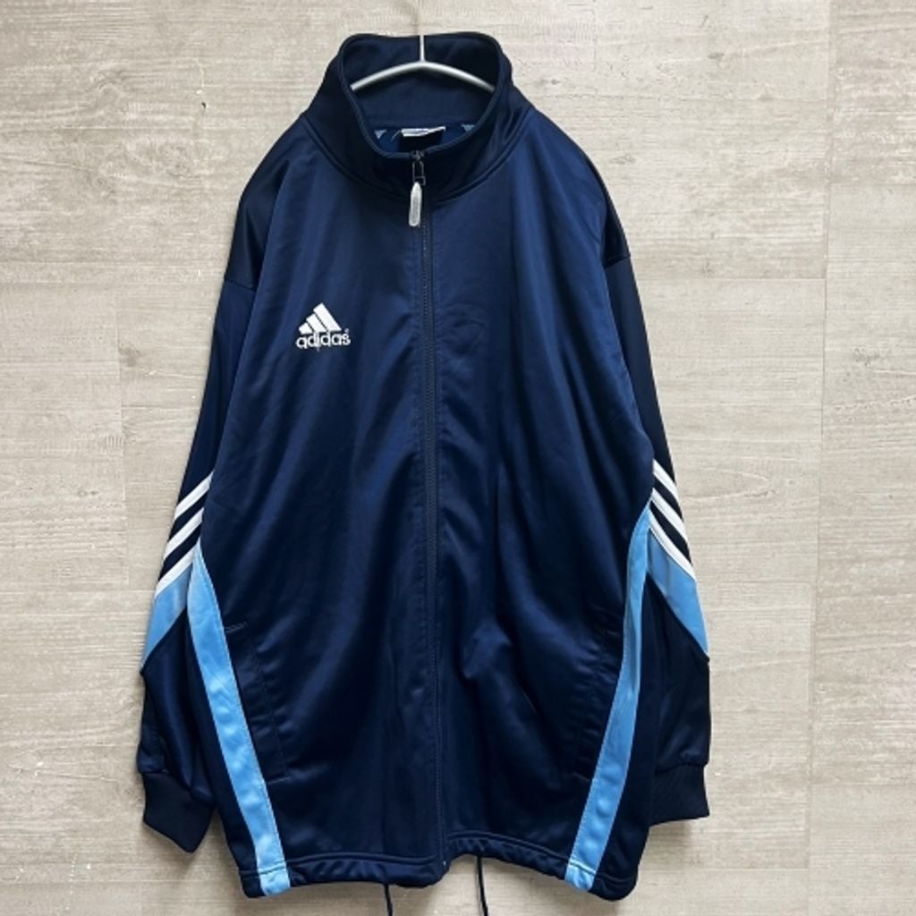 adidas アディダス トラックジャケット sizeM ネイビー 【中目黒B03