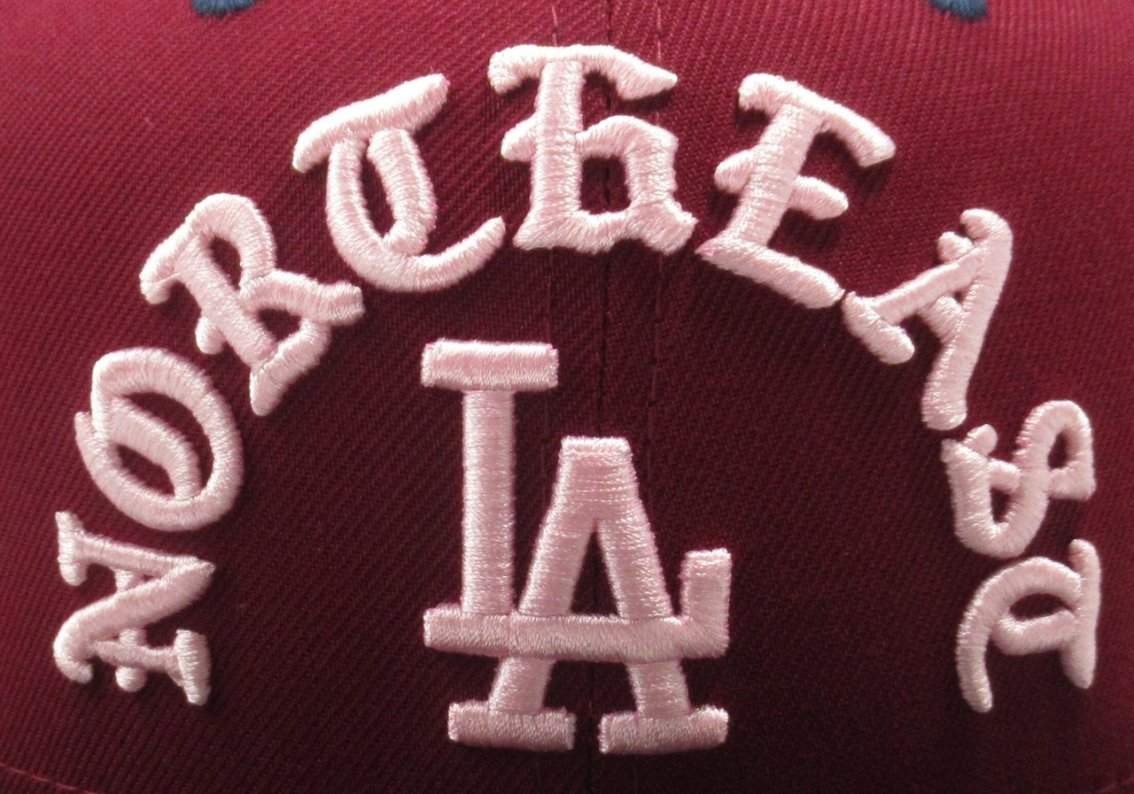 Exclusive NEW ERA 59fifty Los Angeles Dodgers　ロサンゼルス・ドジャース　CARDINAL×BLACK　「Exclusive Side Patch」