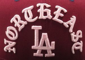 Exclusive NEW ERA 59fifty Los Angeles Dodgers　ロサンゼルス・ドジャース　CARDINAL×BLACK　「Exclusive Side Patch」