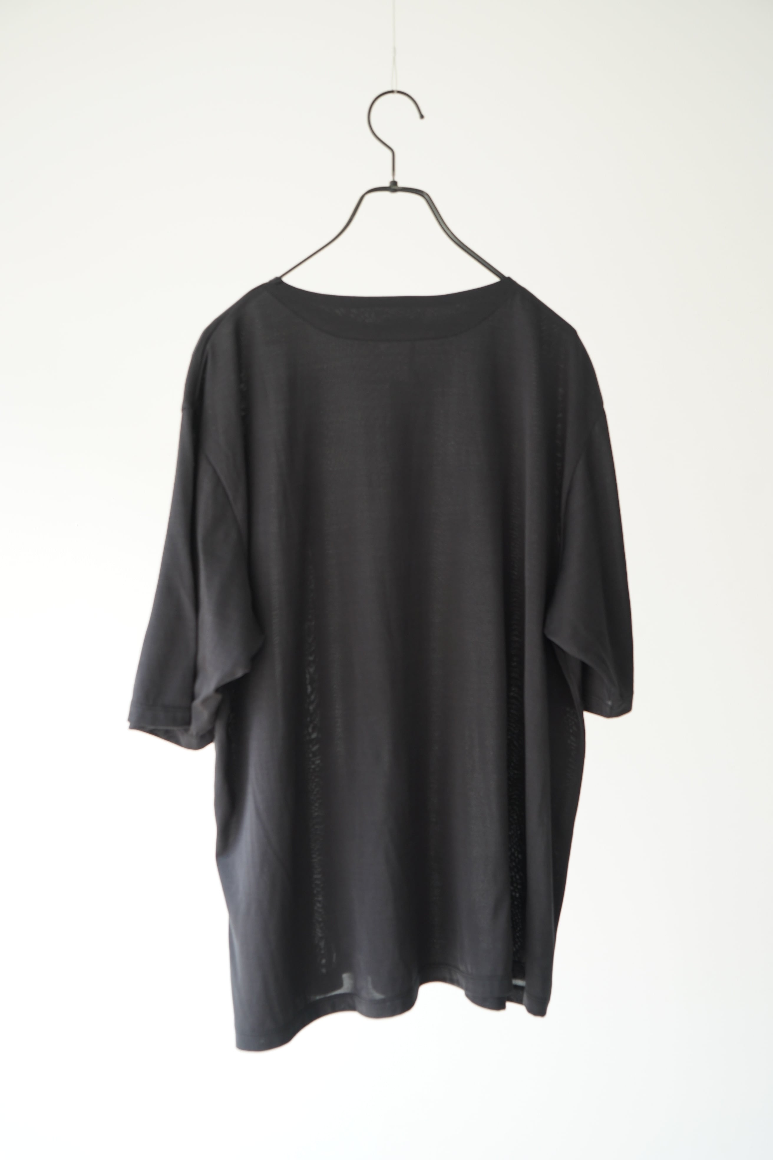 MAATEE & SONS シルクtee2枚 MAATEE&SONS / EX.SILK BOATNECK TEE(MATT BLK) | LiNN