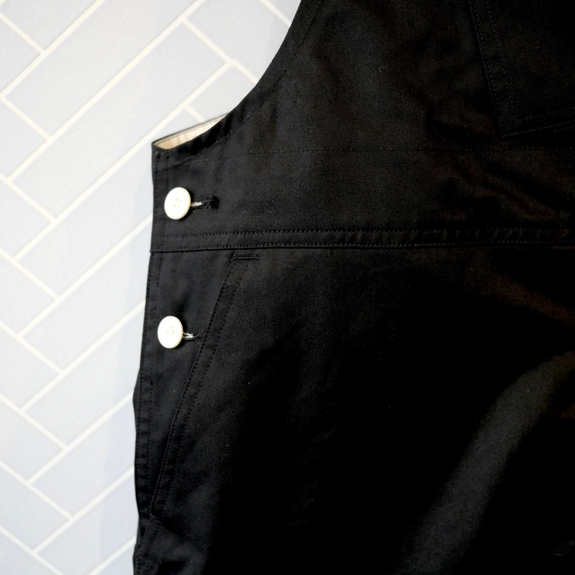 R&D.M.Co- no.7691b CHINO CLOTH OVERALLS Black M | Cieloazulmat
