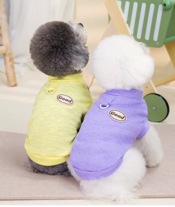 犬服　わんこ服  ペット服　犬用 春夏 ペット用品 BQ2702　Ｌサイズ　パープル
