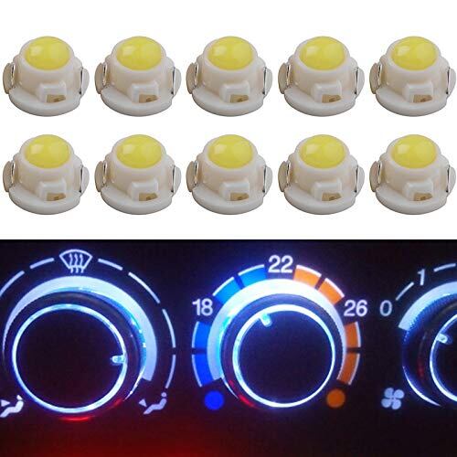 車 メータ パネル照明用 led ライト 拡散型LEDバルプ 車用 ダッシュボード クラスター ゲージ 電球 (T4.7(10個セット))
