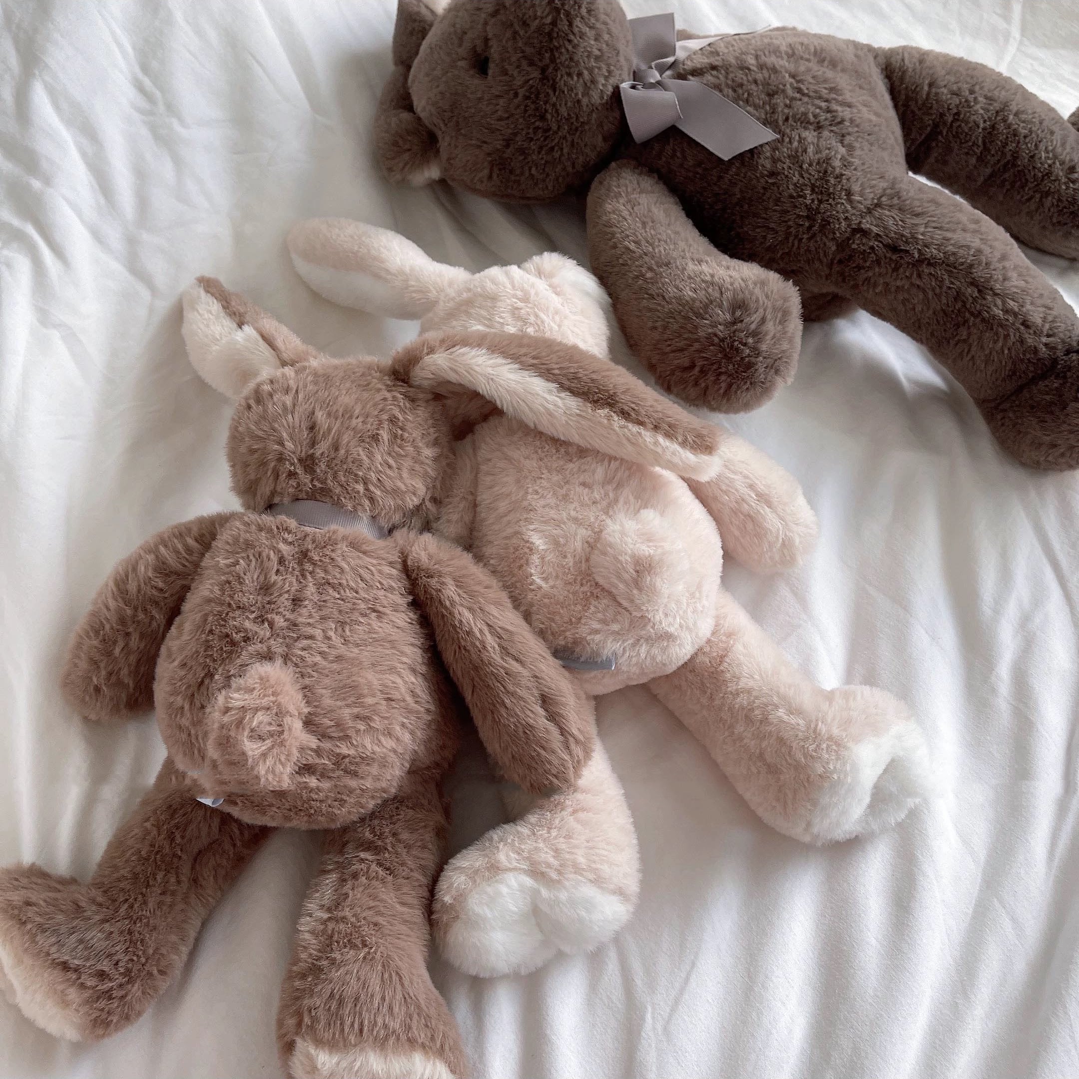 長い耳うさぎふわふわぬいぐるみ 赤ちゃんファーストトイ ベビーキッズ