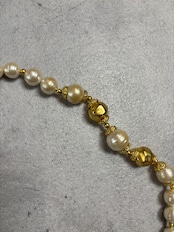 luxury big pearl gold necklace-5153-2