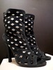 美品★JIMMY CHOO ジミーチュウ ブーツ風デザイン メッシュ サンダル 37 緑★