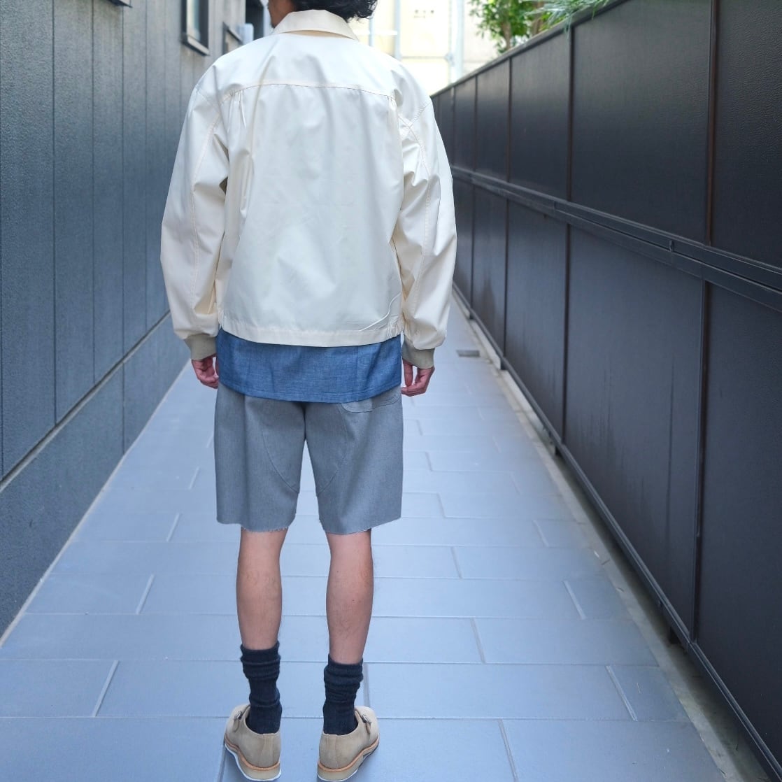 KENNETH FIELD(ケネスフィールド) /SHORTS sweat like twill-GRAY-(43