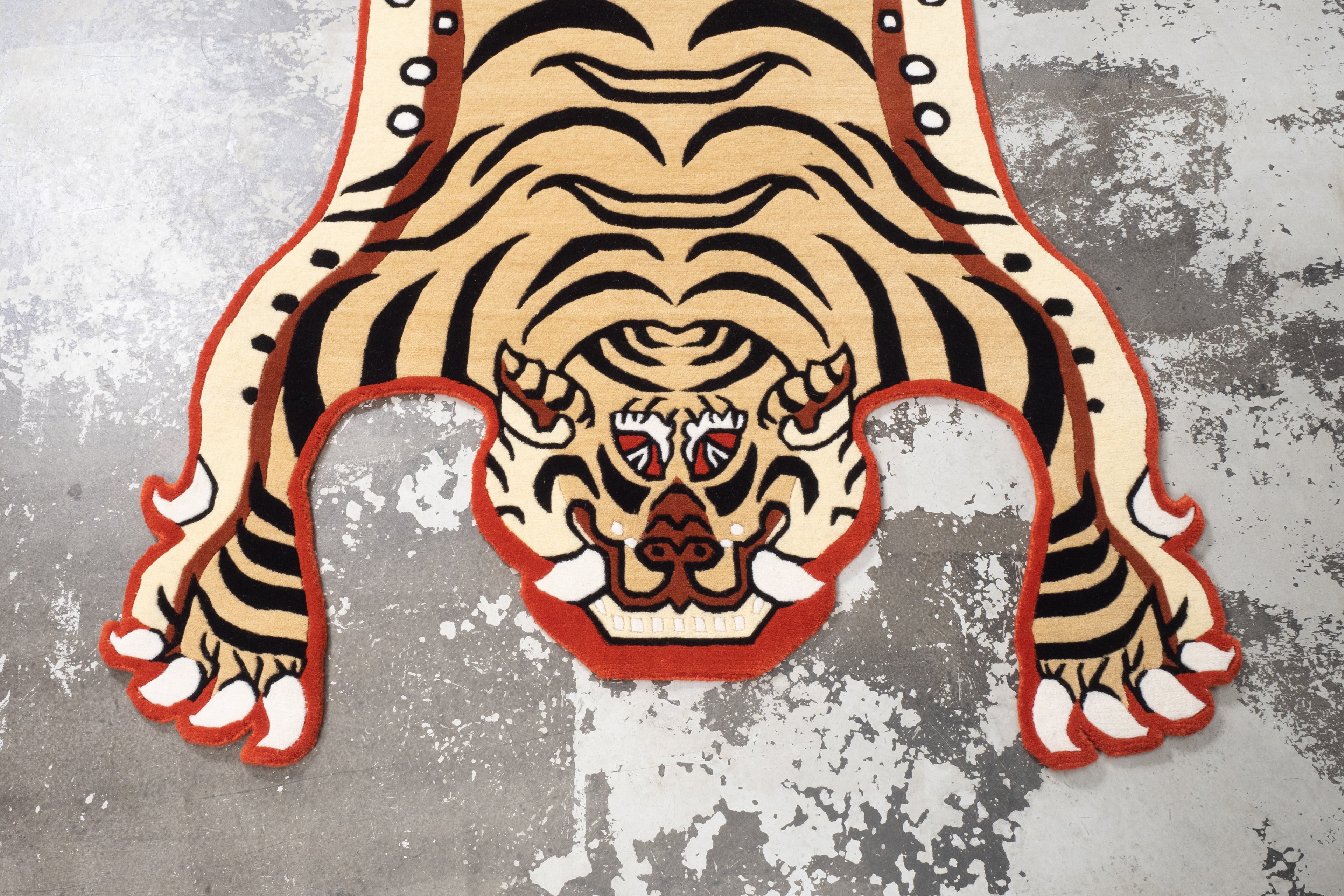 Tibetan Tiger Rug 《Lサイズ•ウール・NIGOモデル084》チベタン