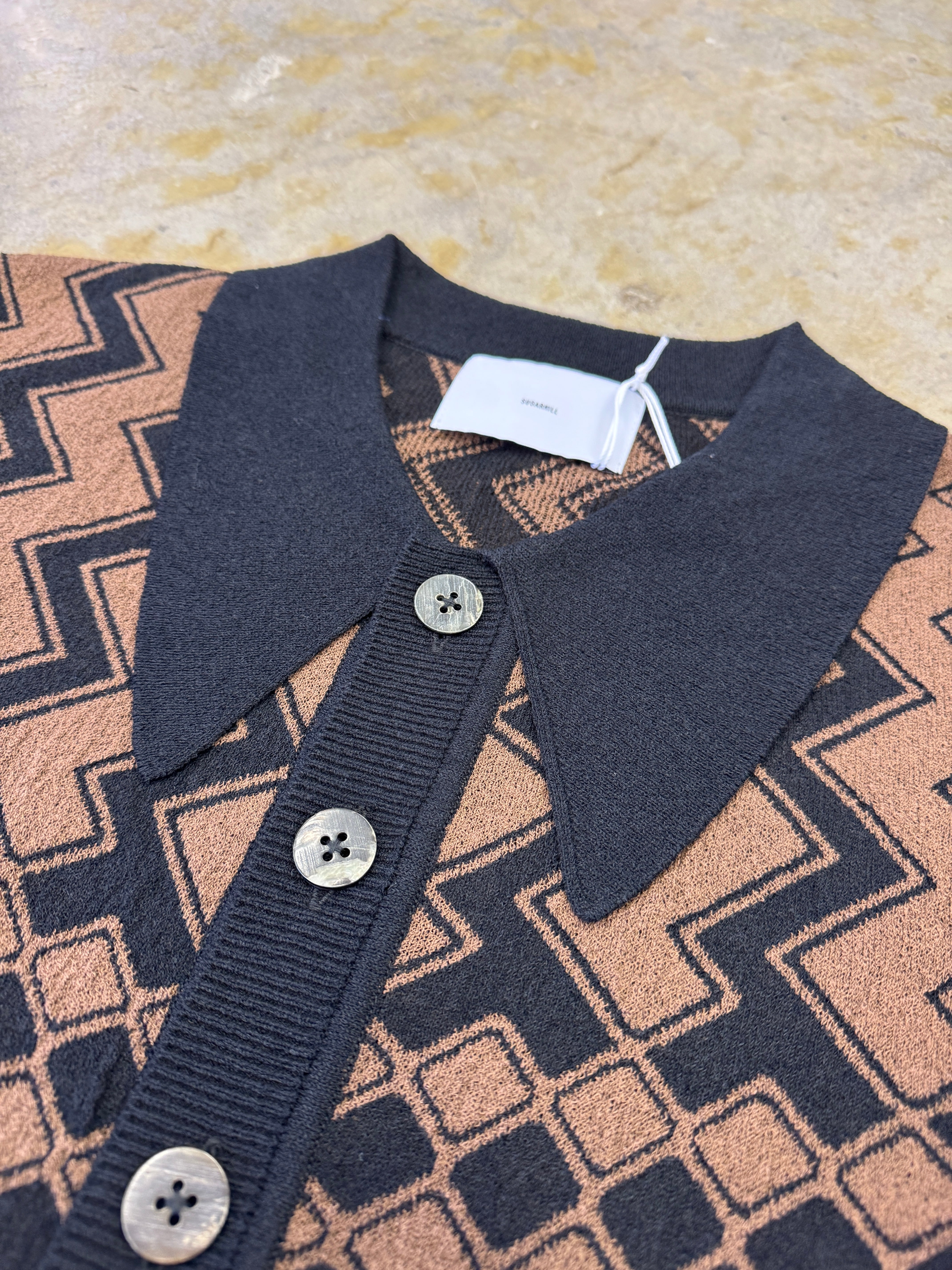 SUGARHILL | KUBA KNIT SWEATER | BLACK&BROWN | HOWDAY