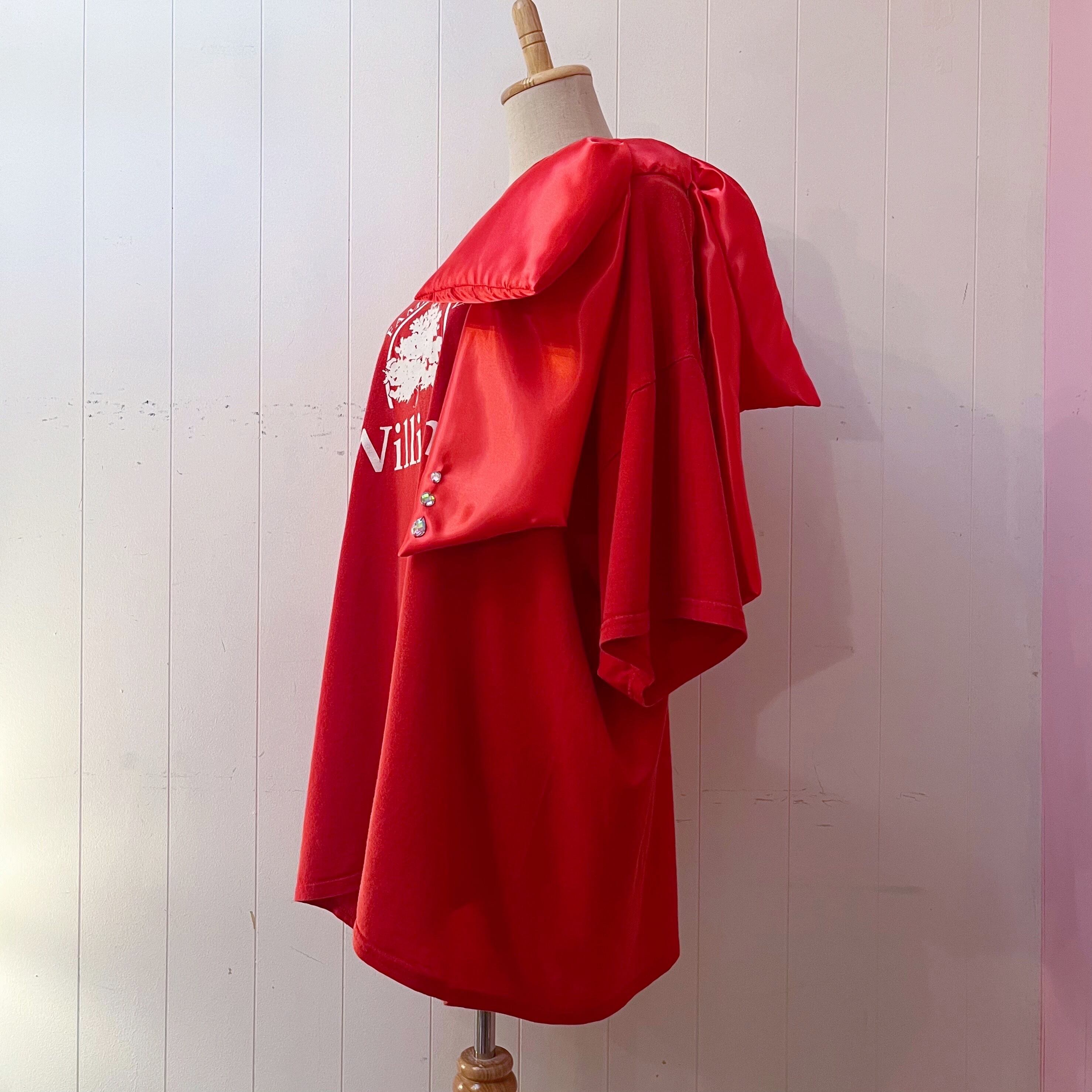 remake ˚✧₊ big ribbon red T-shirt