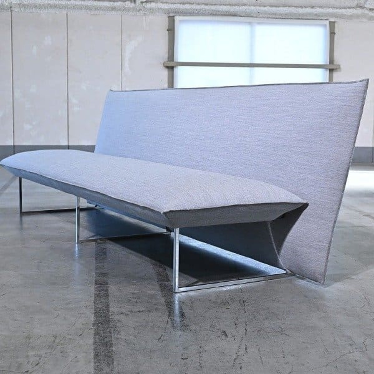 TIME & STYLE 68万「FU」トリプルソファ 隈 研吾 三人掛け アームレス 座布団 リビング 3P 3シーター タイム アンド スタイル Kengo Kuma【 中古家具/中古インテリア/USED家具ユーズド家具/リサイクル】