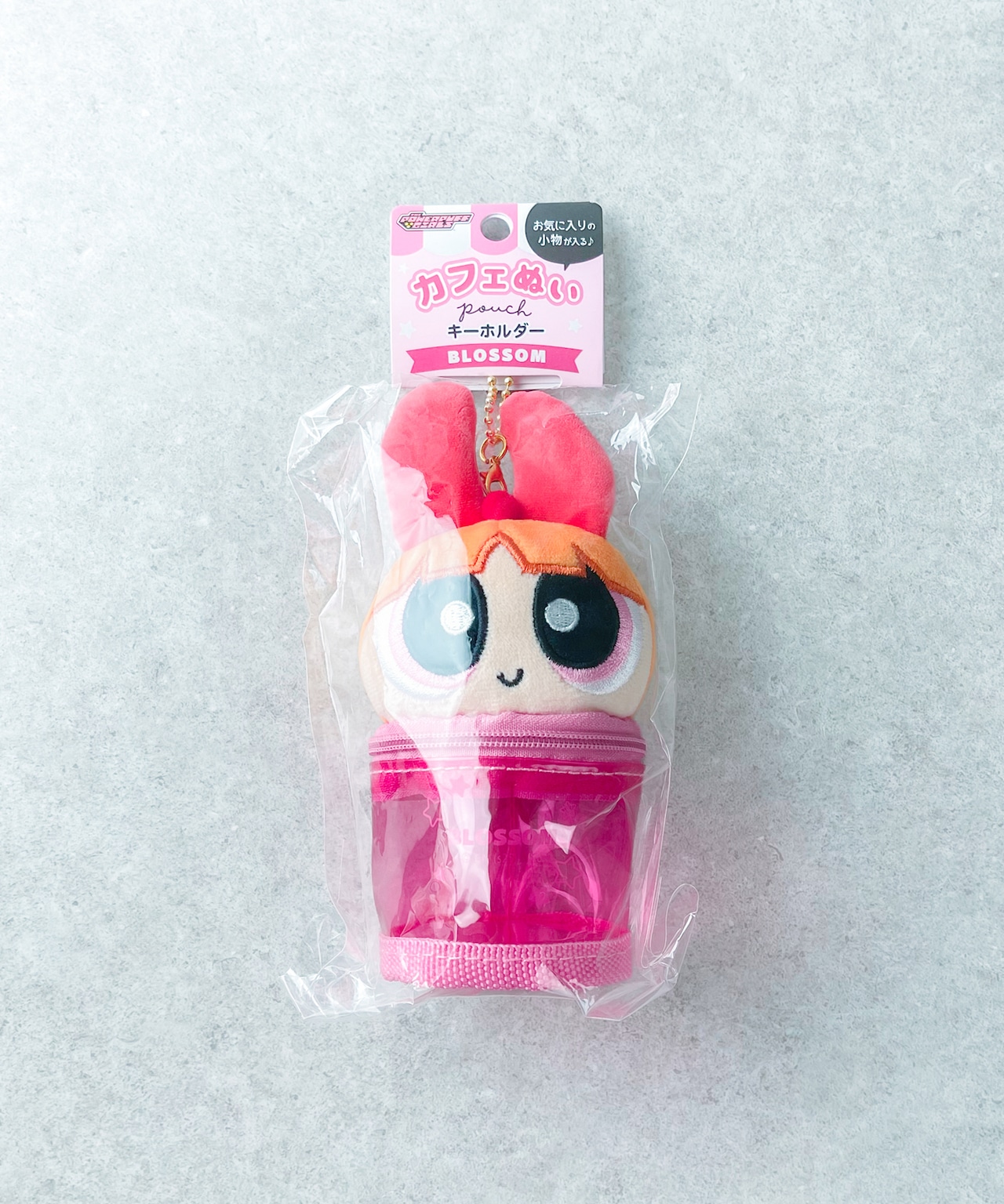 CR_パワーパフガールズ カフェぬいポーチ キーホルダー ブロッサム - 6