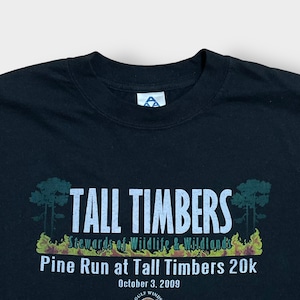 【ALSTYLE APPAREL&ACTIVEWEAR】TALL TIMBERS ロゴ プリントTシャツ 団体 X-LARGE ビッグサイズ MEXICO製 黒t 半袖 夏物 US古着