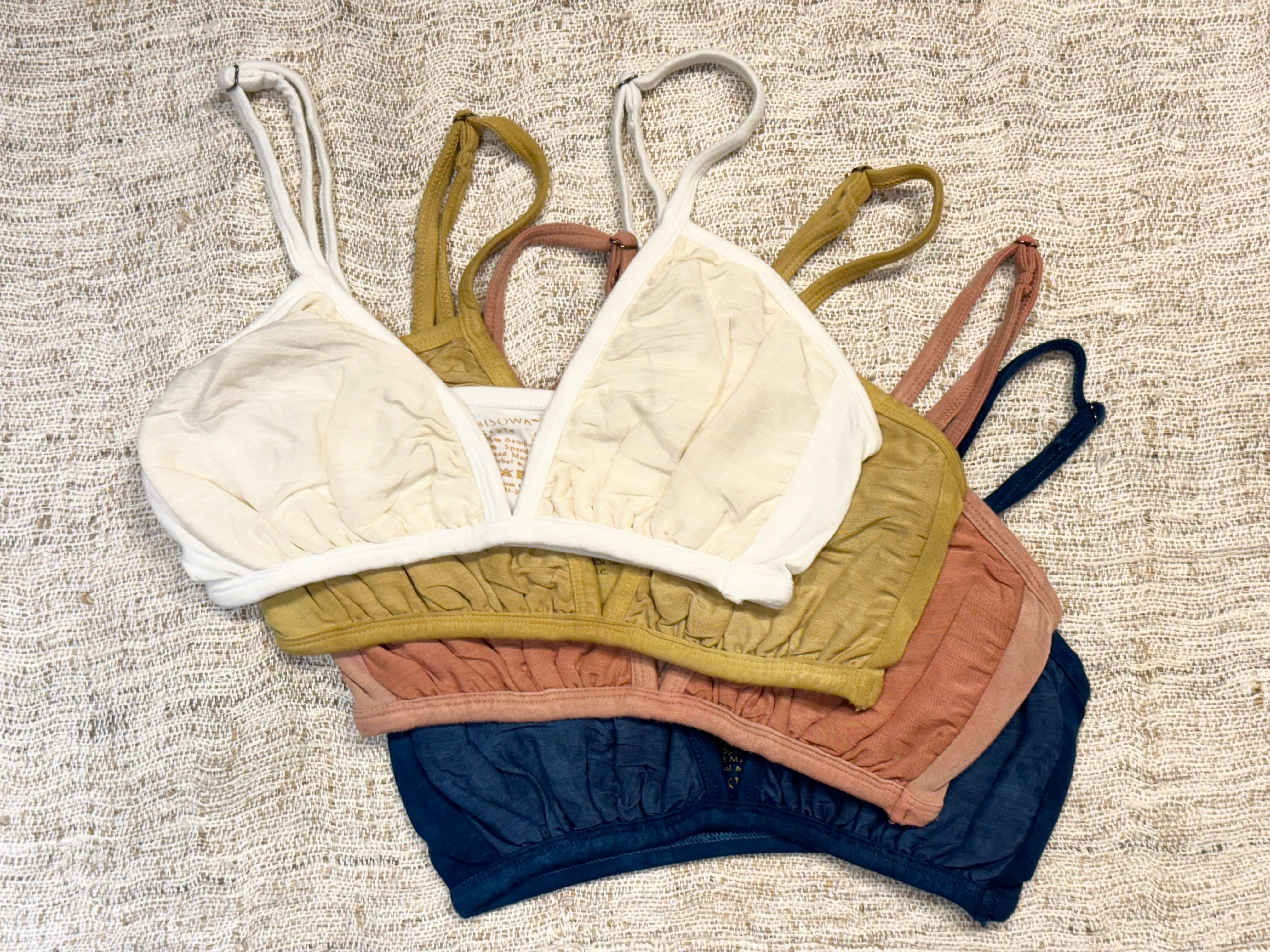 2024年新作【天然素材・草木染め】Women ブラ ヘンプコットンシルク
