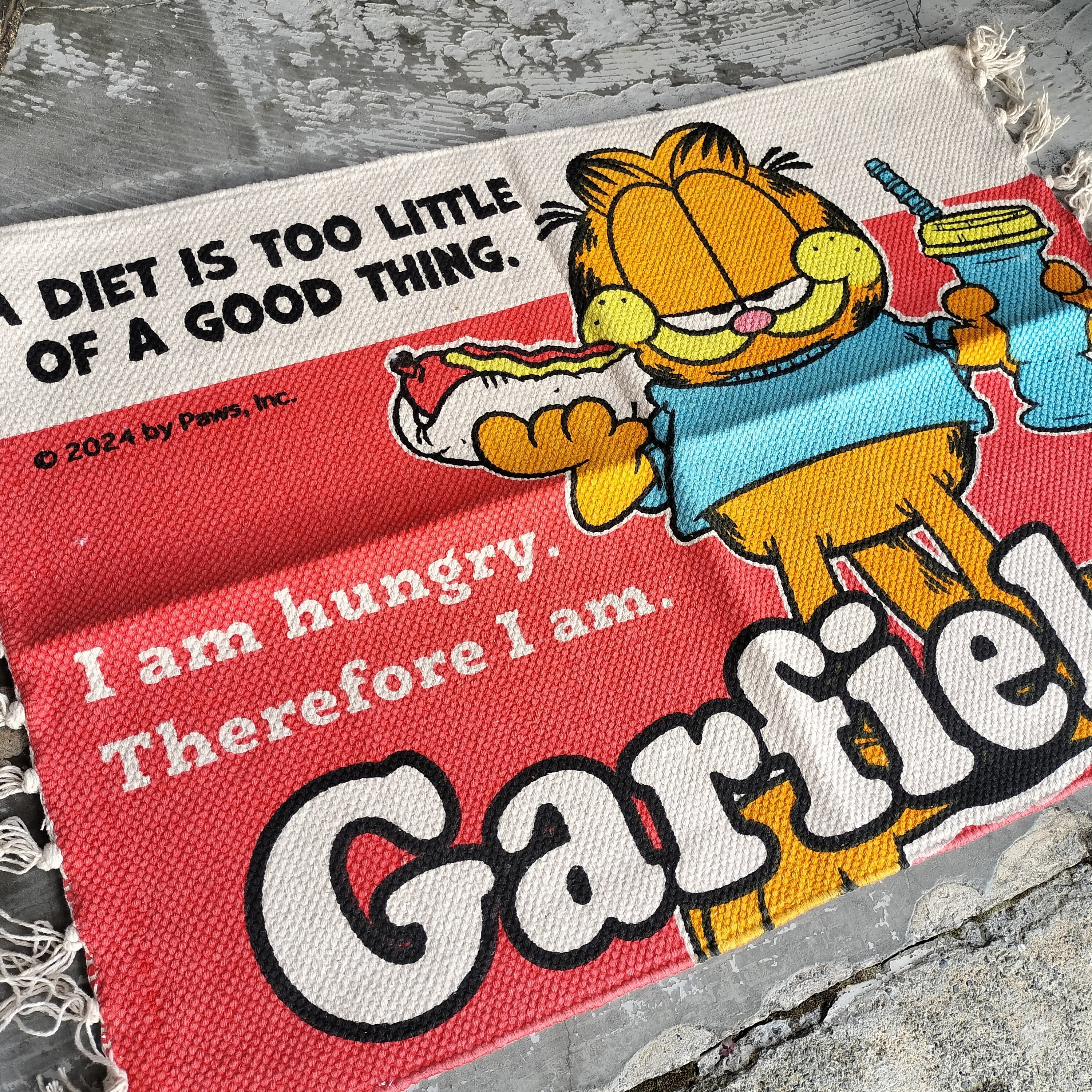 コットンフリンジマット◇ガーフィールドB/ショートサイズ◇玄関