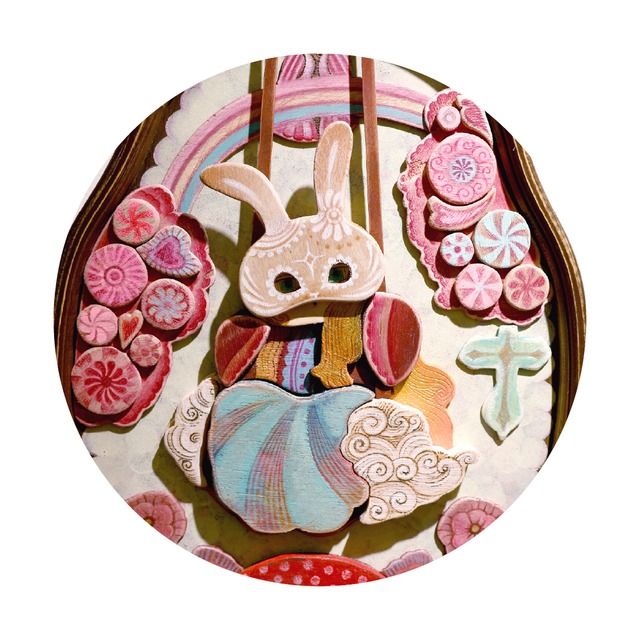 《 ta-nya 》額絵「装飾仮面 ～祝祭の守人～」