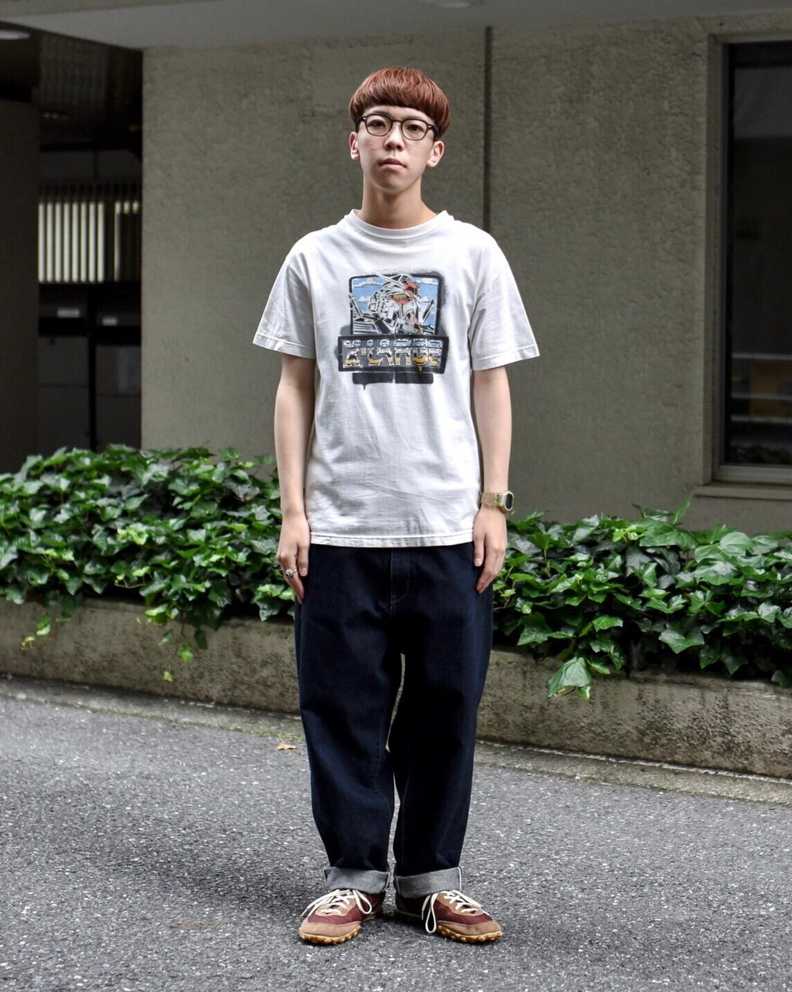 THEXLARGE THERMAL TEE 【NAVY】 M