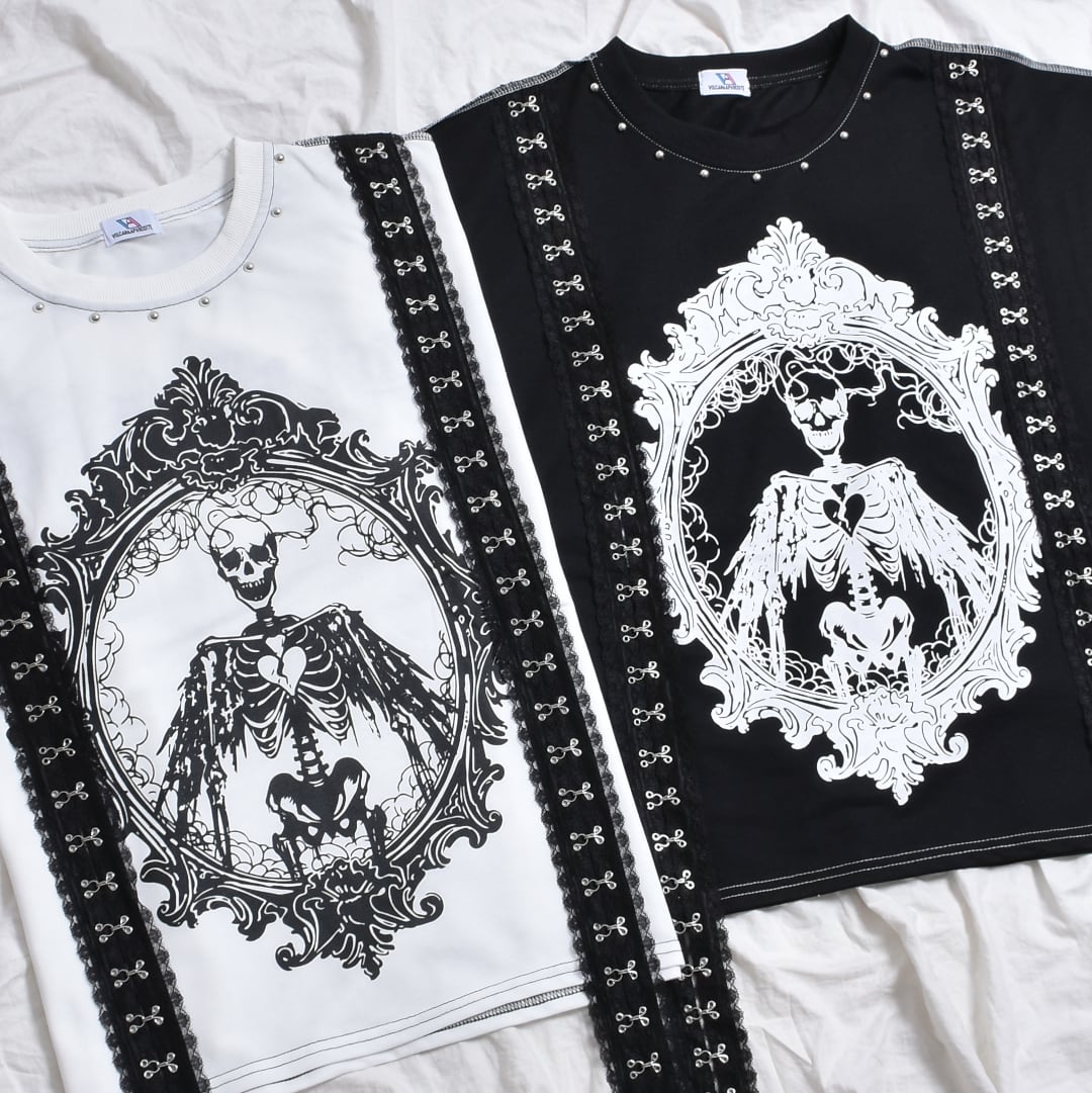 ゴススカル レースホックステッチTシャツ | VOLCAN&APHRODITE 公式通販