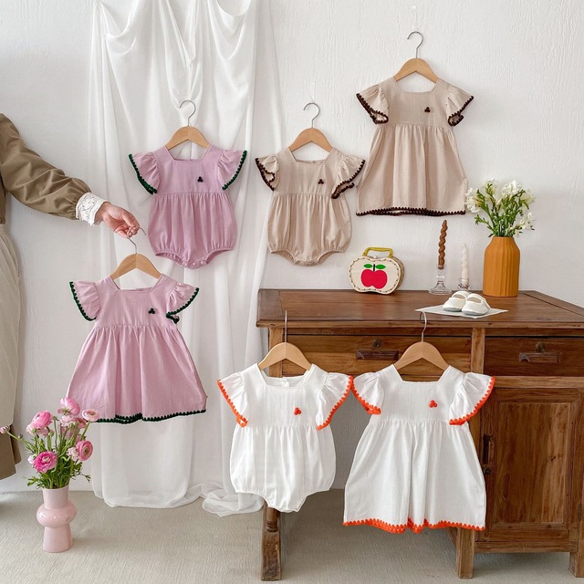 【姉妹服】フルーツモチーフフリルロンパース/ワンピース - 15