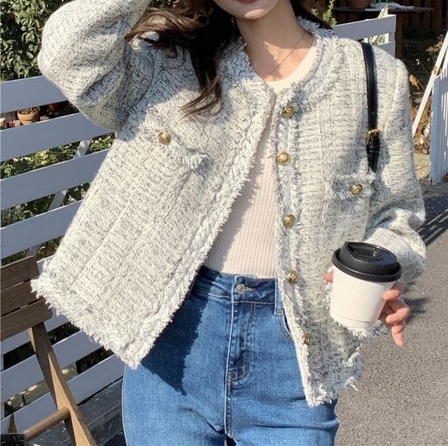 【ジャケット】 カジュアル ツイードジャケット レディース おしゃれ フォーマル  春 秋 冬 20代 30代 40代 50代 結婚式のお呼ばれ 袖あり お呼ばれドレス 結婚式 二次会 卒業式 卒園式 入学式 入園式 七五三 謝恩会ドレス シンプル おしゃれ オフホワイト 白