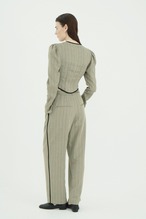 CLANE HERRINGBONE LINE PANTS
