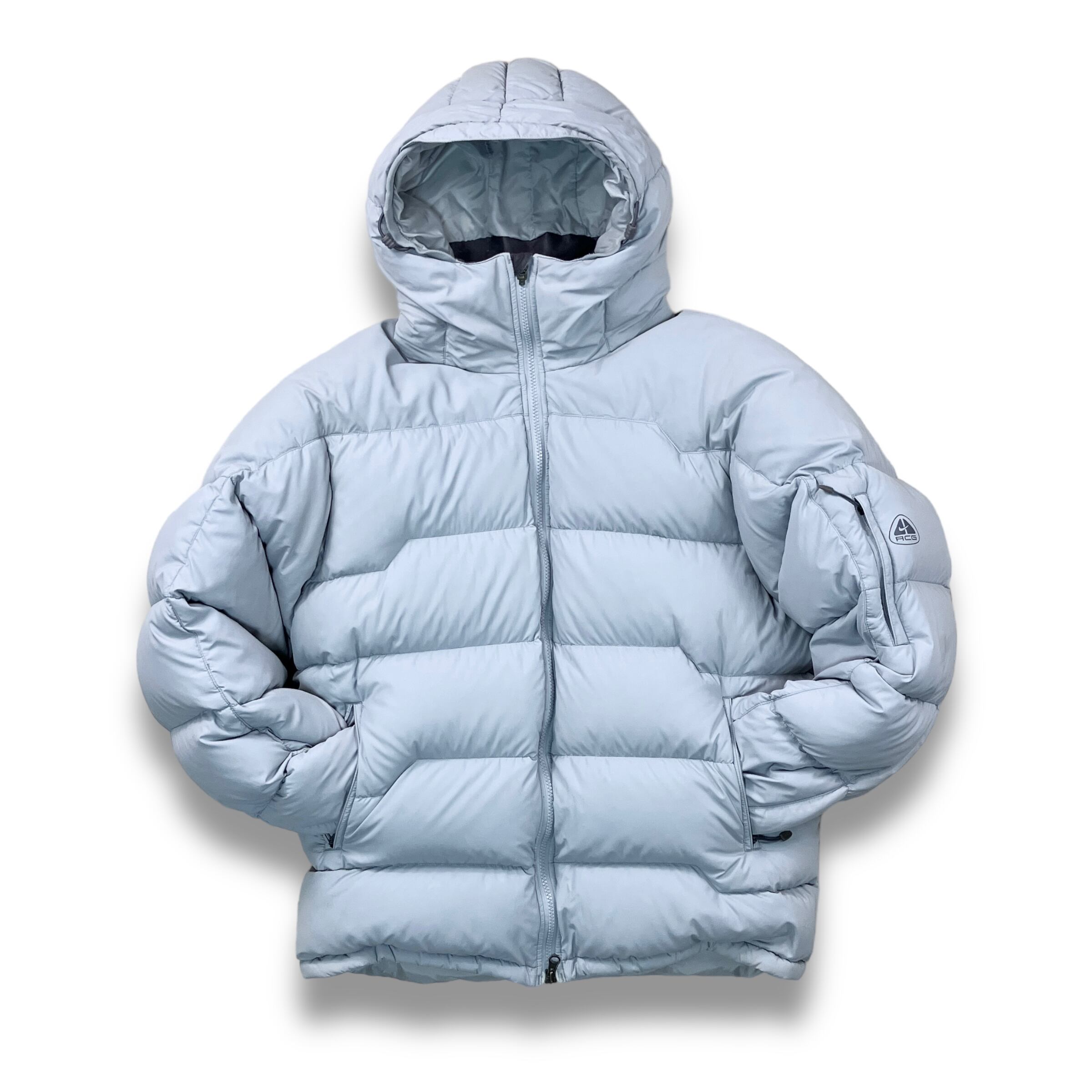 90s NIKE ACG OUTER LAYER 3 hooded down jacket | MARKET