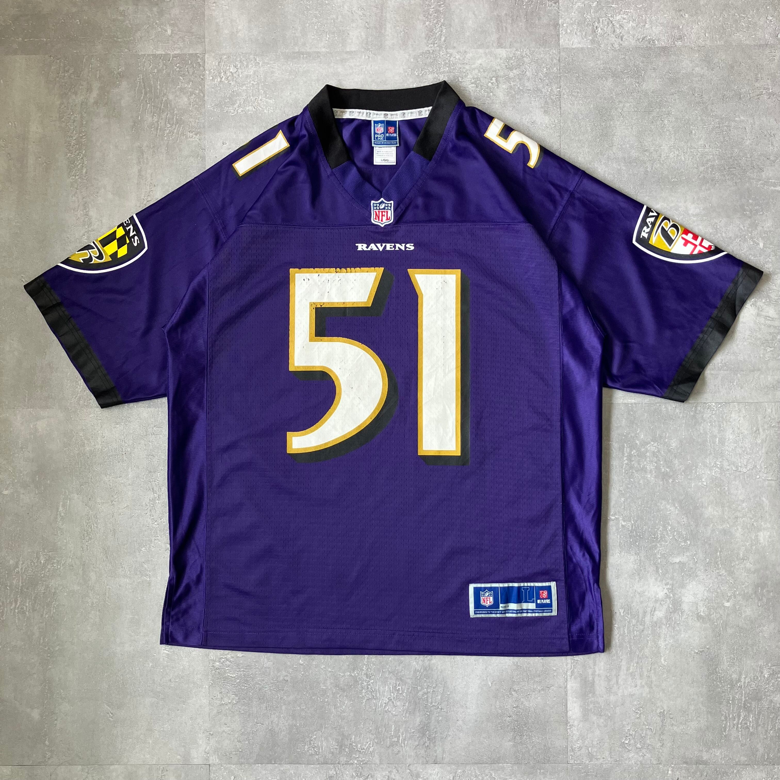 《L size》NFL RAVENS ゲームシャツ No.3596