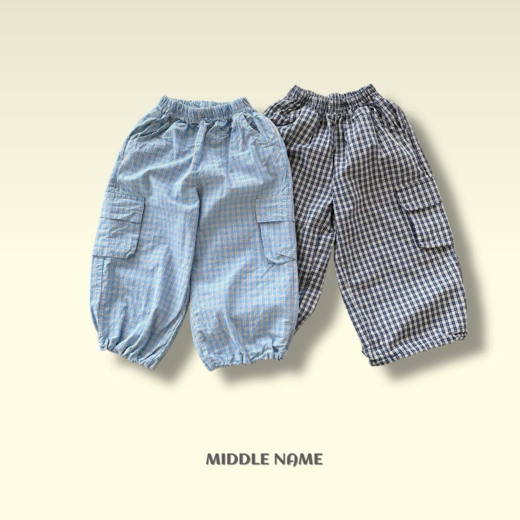 《送料無料》予約:チェック柄パンツ【MIDDLENAME】