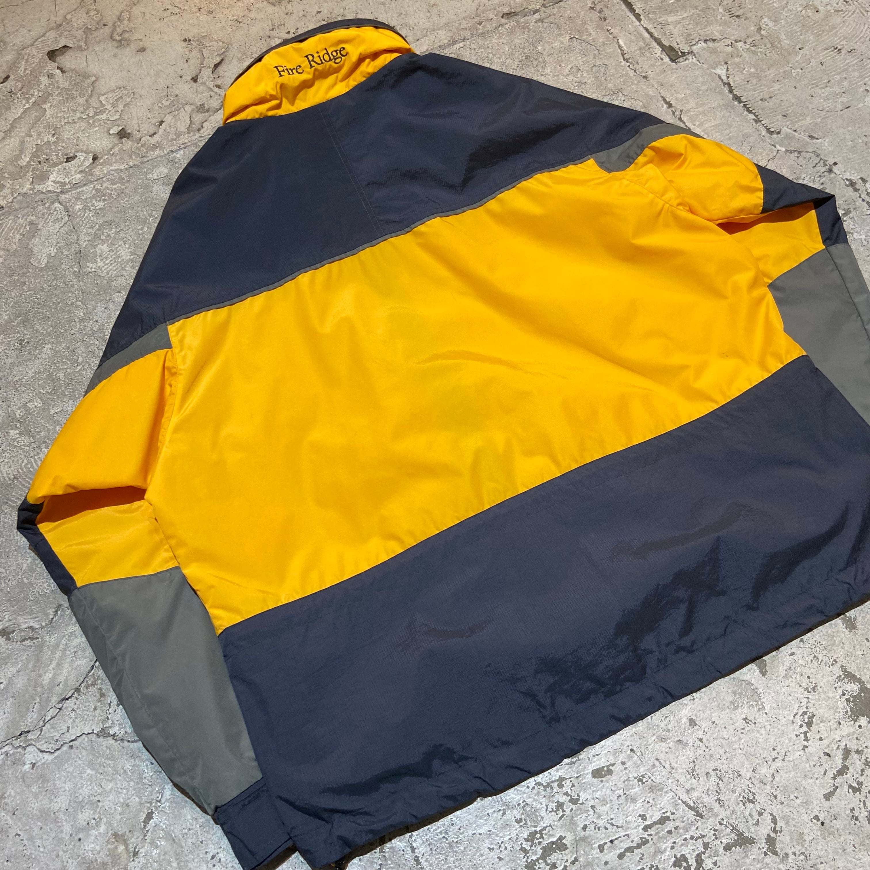 コロンビア Fire Ridge ナイロンジャケット黄色 (XL) USA 規格 