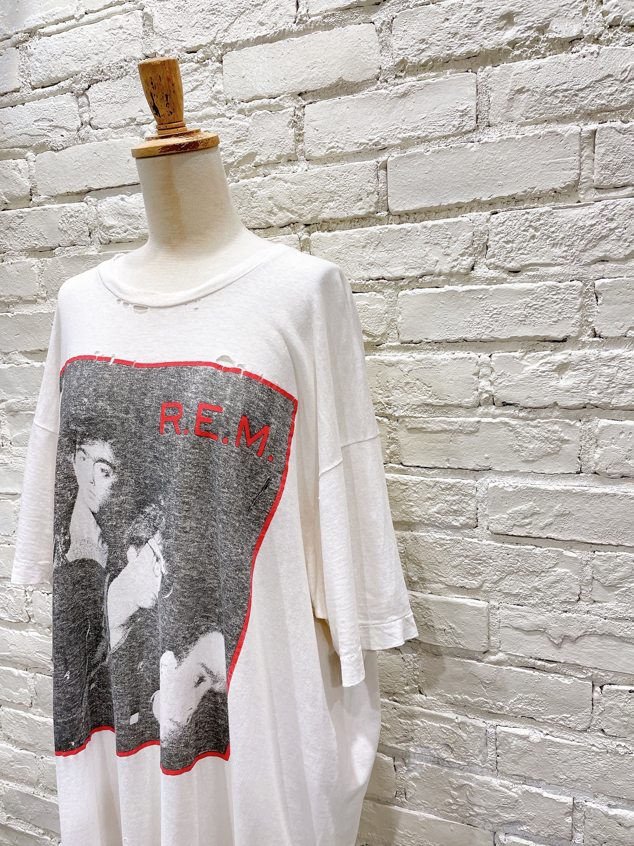 年代 R.E.M. ヴィンテージバンドツアークラッシュTシャツ   Used