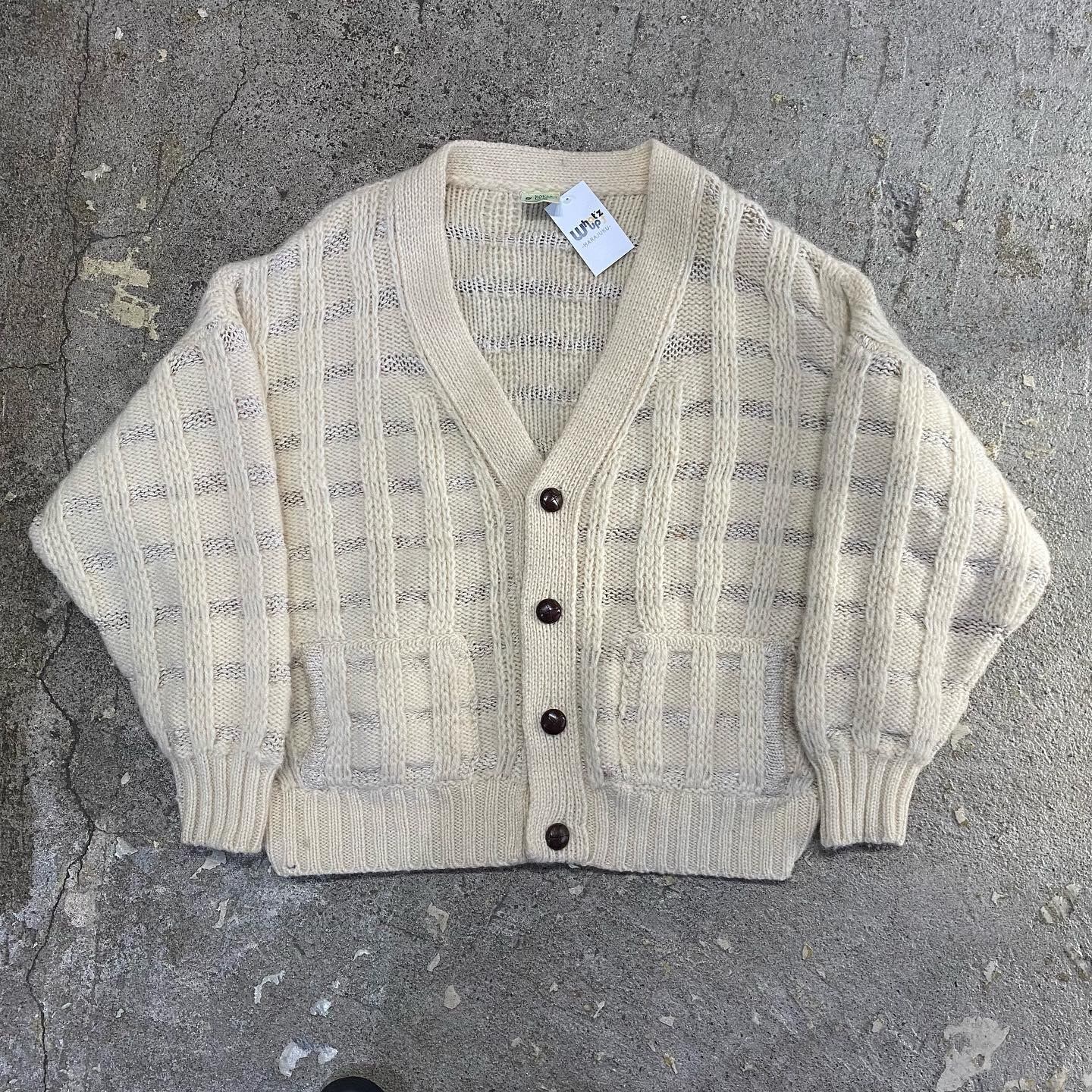 希少 vintage Cyril Cullen ニット HOOKED 80s Cyril Cullen wool knit cardigan | What'z up