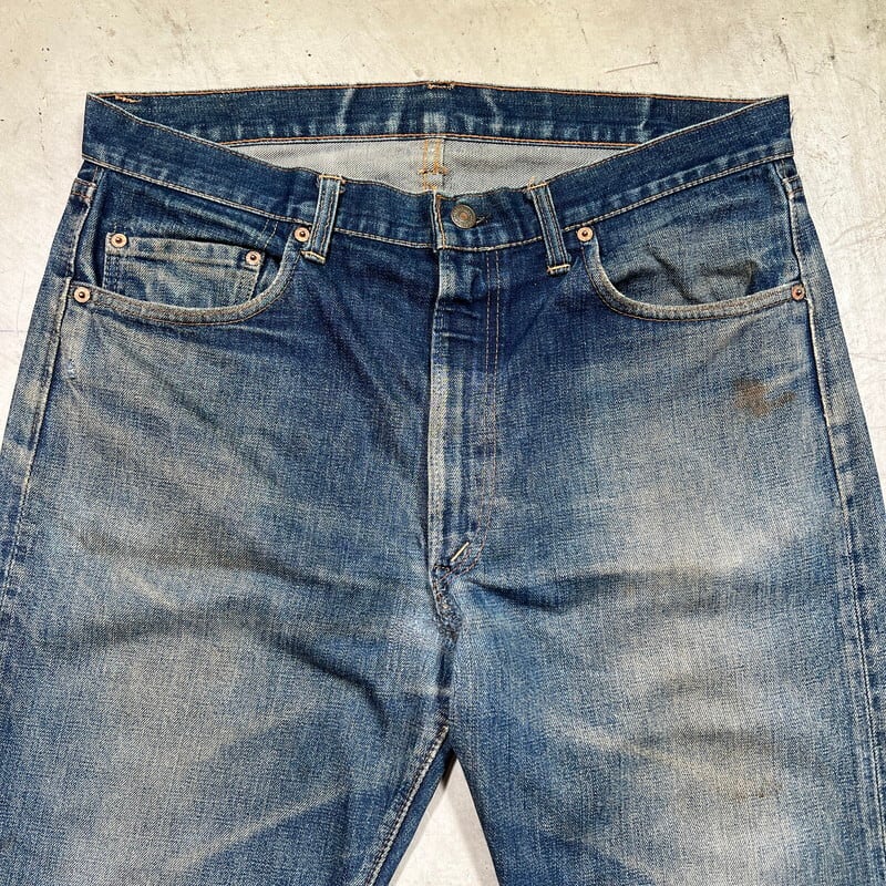 60's 70's LEVI'S リーバイス 505 デニム Big E 並行ステッチ 刻印8