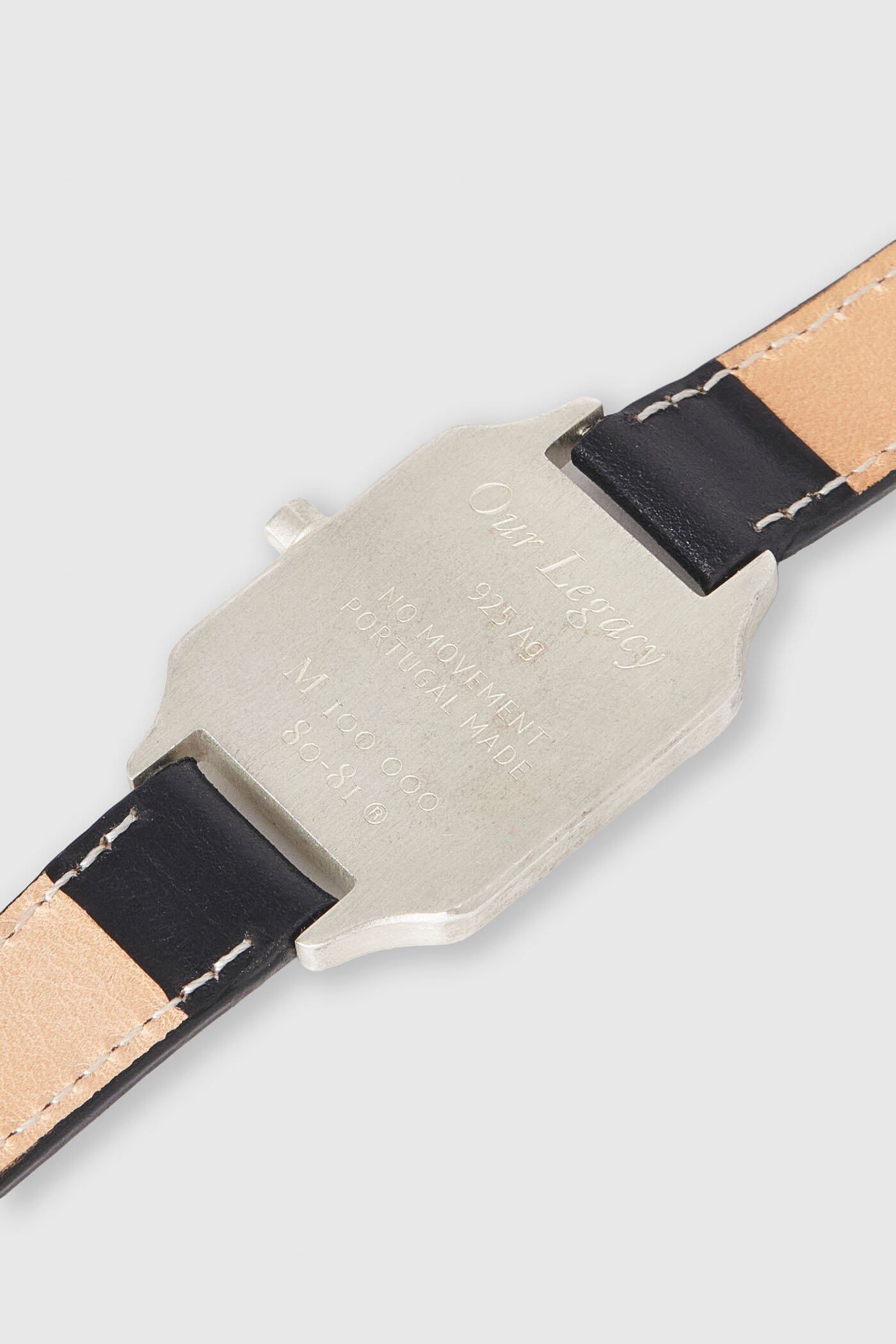 【OUR LEGACY】ノータイムウォッチ Sterling Silver ストラップ OUR LEGACY NO TIME WATCH Sterling Silver Black Strap