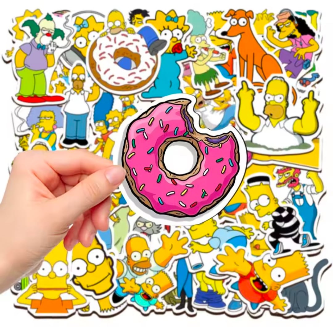 送料無料！【 The Simpsons / シンプソンズ 】STICKER（ステッカー）50枚SET　〚アメリカン雑貨 アメトイ〛