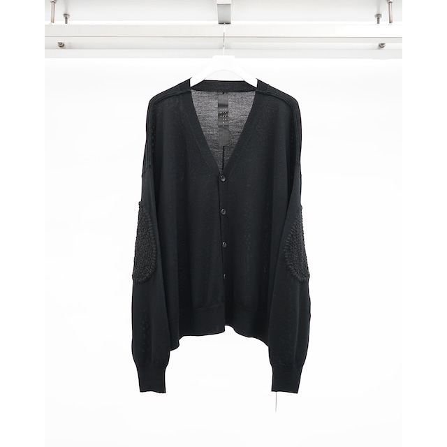 [The Viridi-anne] (ザヴィリディアン) VI-3917-07 ELBOW PATCH CARDIGAN