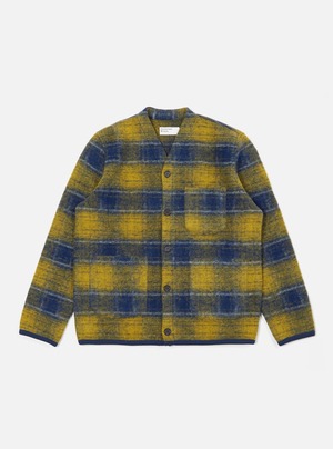 【Universal Works.】Cardigan / Yellow Austin Wool Fleece ユニバーサルワークス