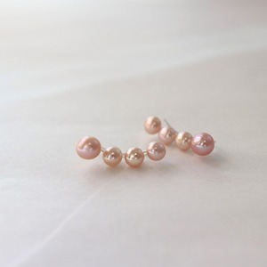 pink fresh water pearl earcuff