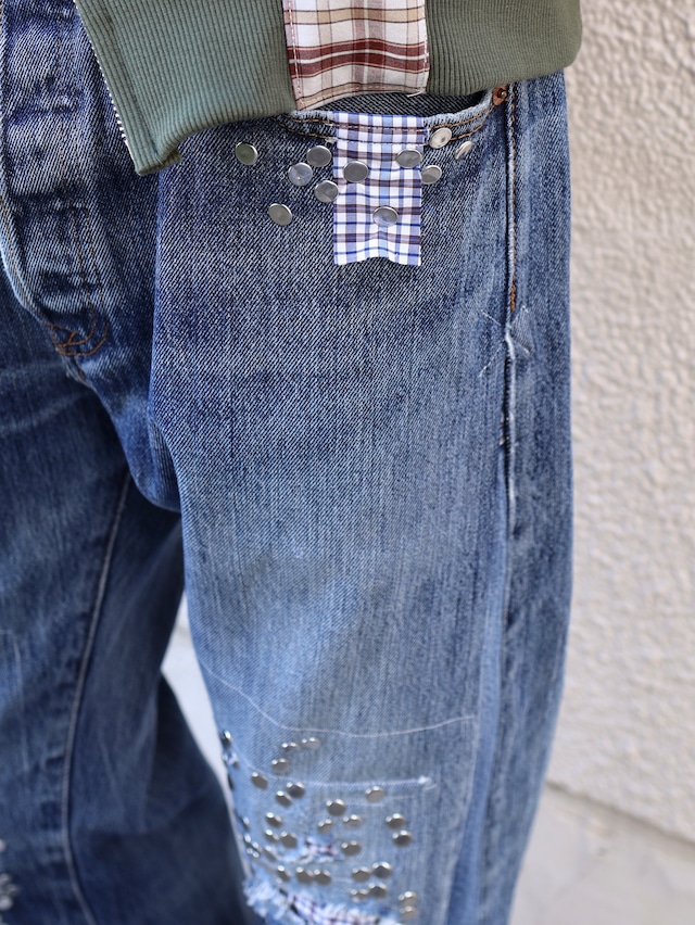 【Hannah Creak/26aw】Studded Jeans Blue