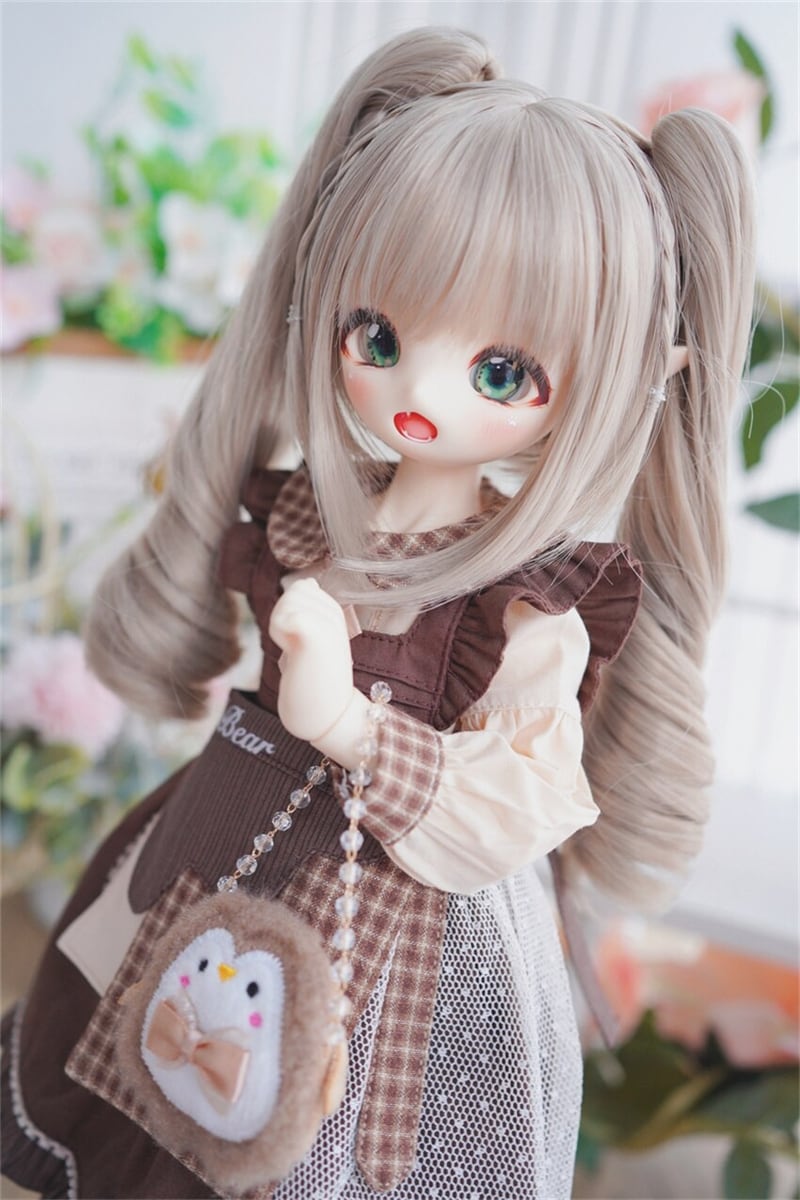 カスタムドール用ウィッグ ロング カール 巻き髪 BJD 球体関節人形 1/3