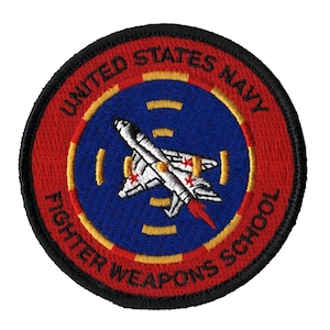 米軍グッズ アメリカ海軍　トップガン2『アメリカ海軍戦闘機兵器学校』パッチ　ベルクロ付「燦吉 さんきち SANKICHI」