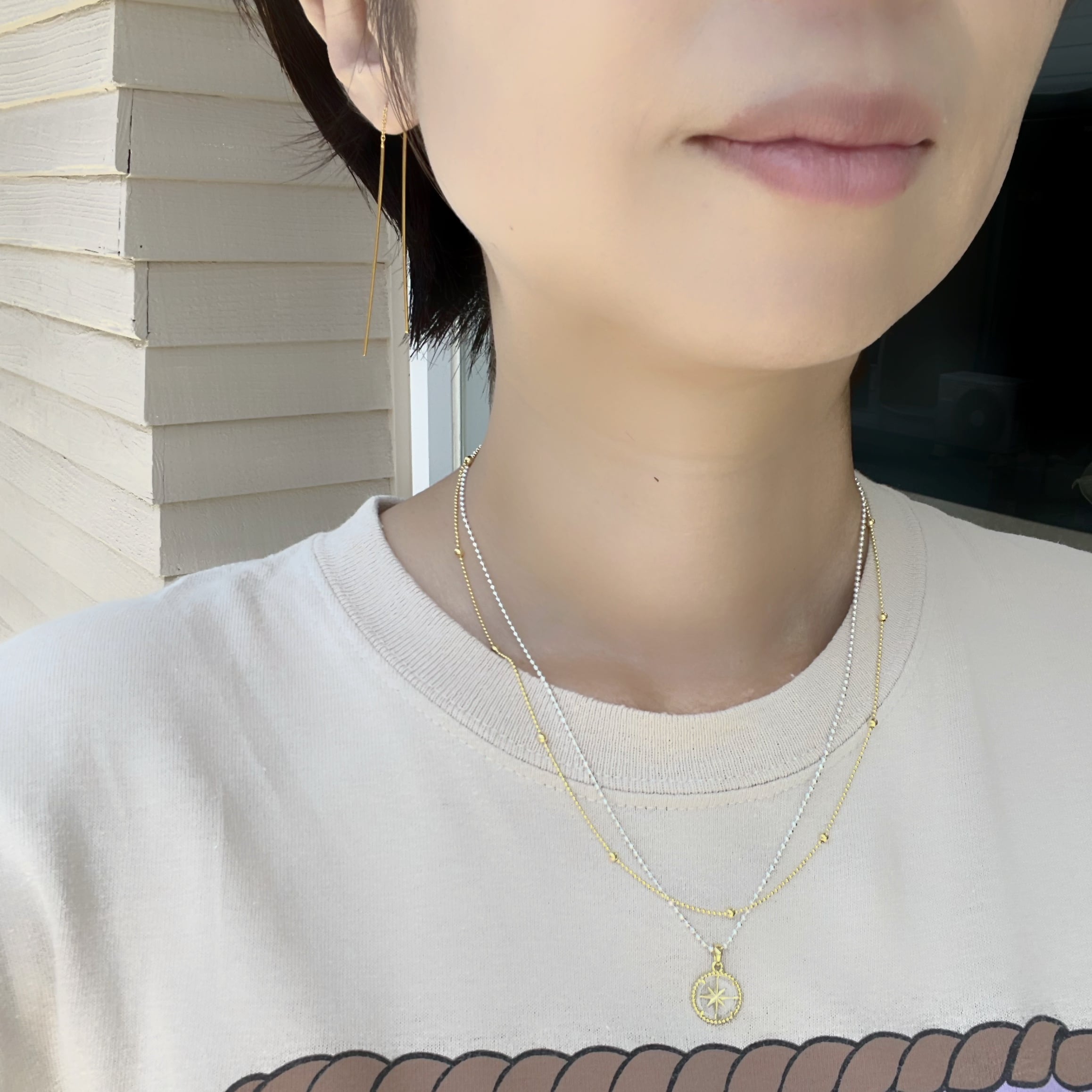 【CaitlynMinimalist】クリスタルコンパスネックレス★送料込 a82b9756ea0775c96ff16aca06a887