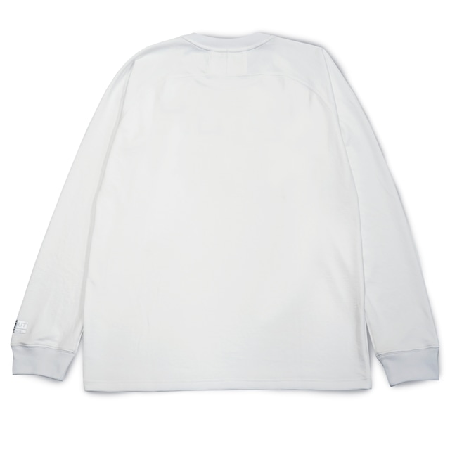 HP-DRY 長袖Tシャツ アクティブフィット - エムドットアウトライン - WHITE