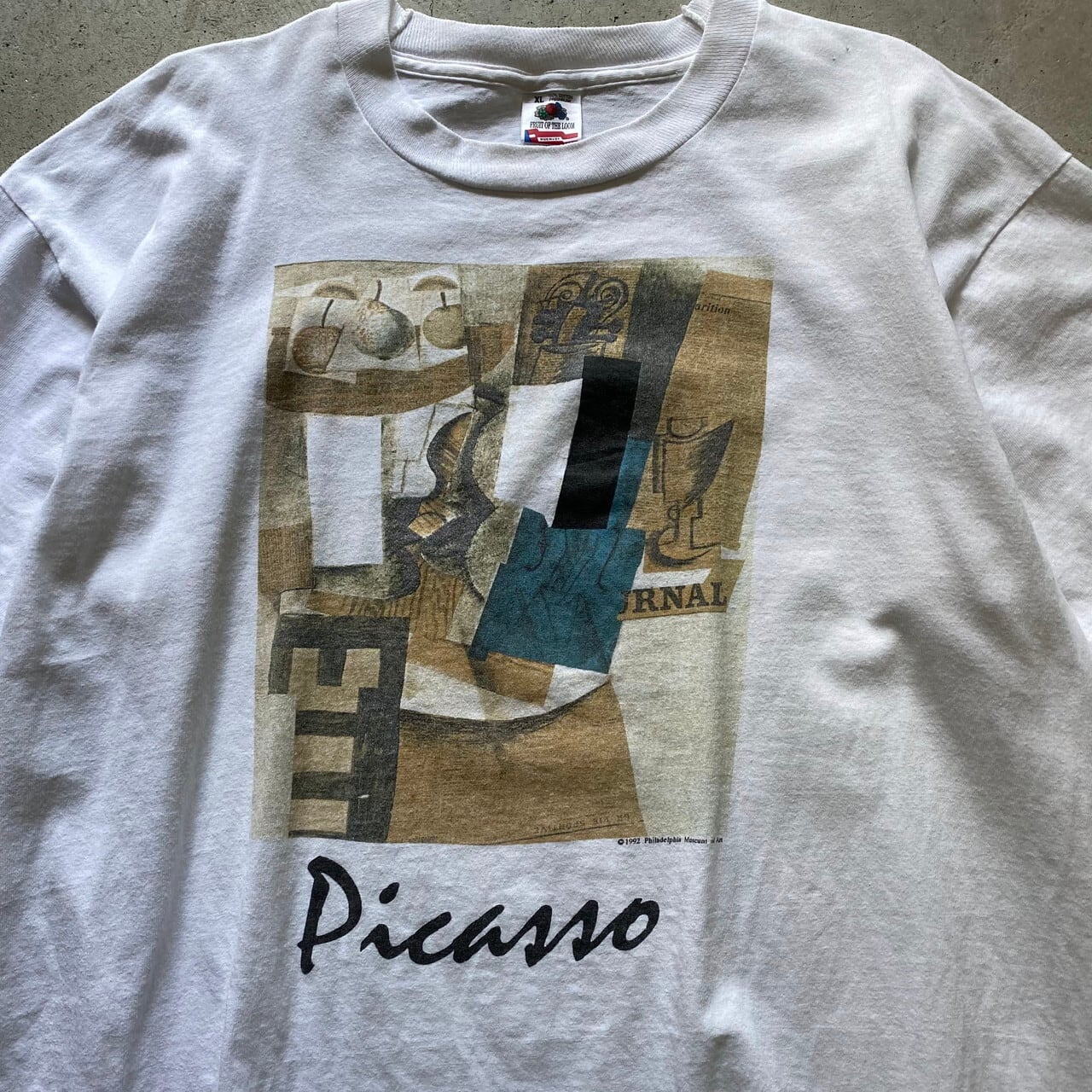 USA製 90年代 Picasso ピカソ 1992 アート Tシャツ メンズXL 古着 